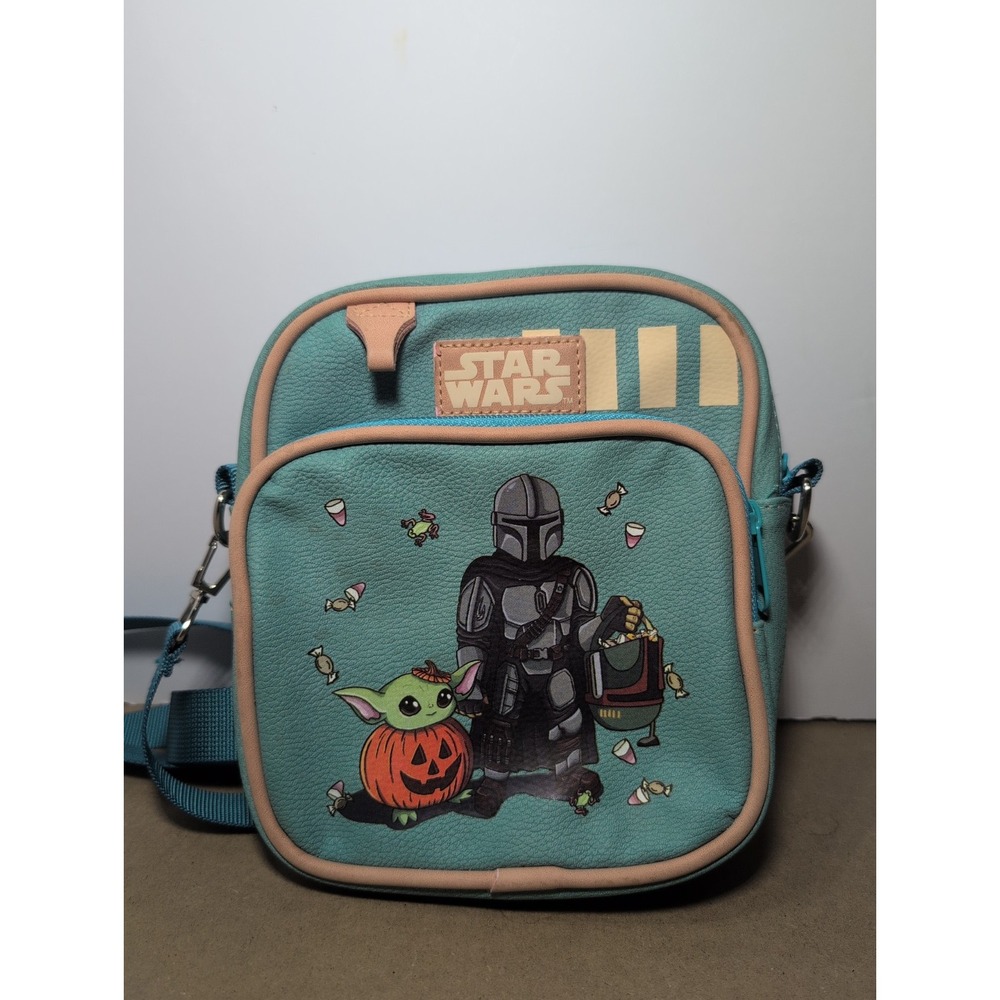 Star Wars The Mandalorian Mando & The Child Crossbody Bag Purse Halloween Fall